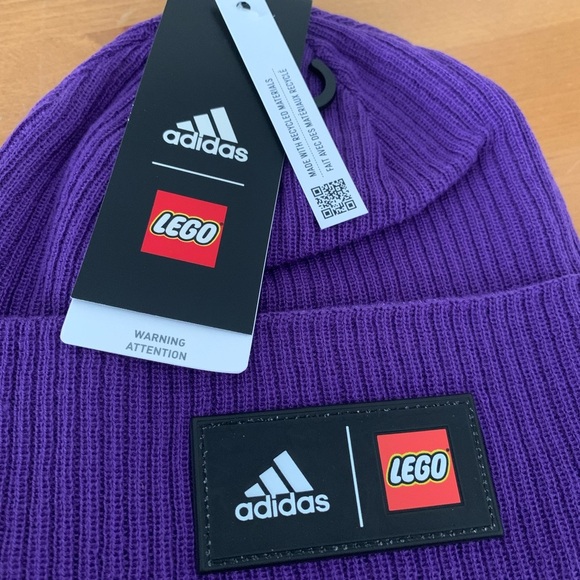 Lego/Adidas Collaboration Purple Beanie Hat - Picture 1 of 8